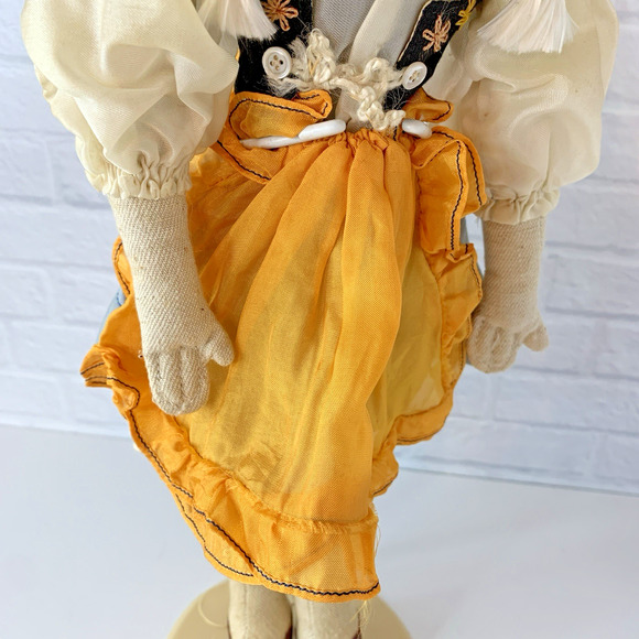 Vintage German Swiss Doll Composite Paper Mache 16 Inch - Picture 8 of 8
